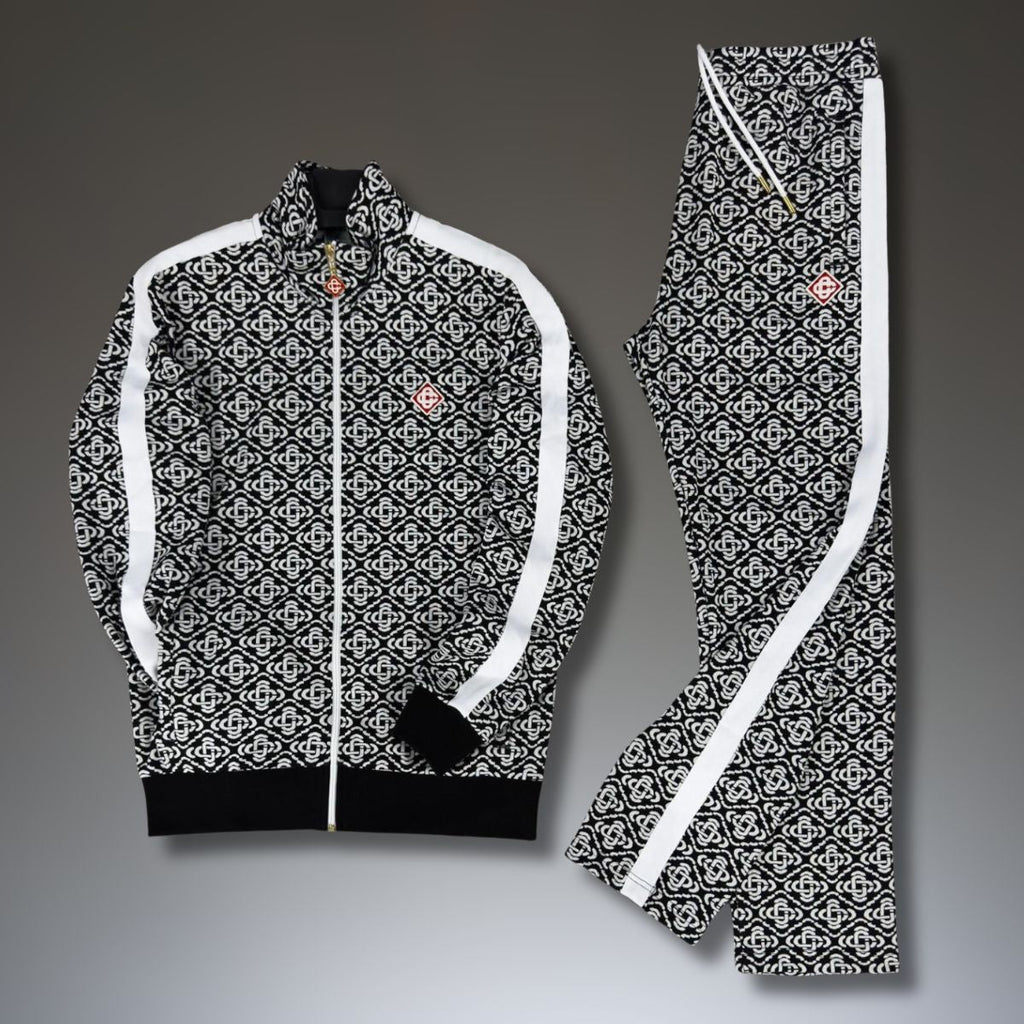 Trening Casablanca pentru bărbați, Jacquard Monogram, negru. Calitate premium