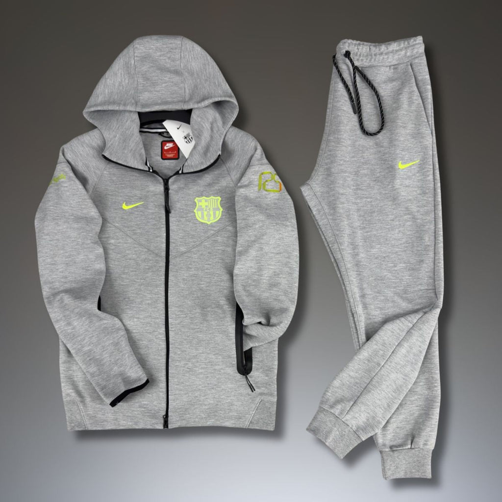 Trening Nike Barcelona Tech Fleece pentru bărbați, gri. Calitate premium