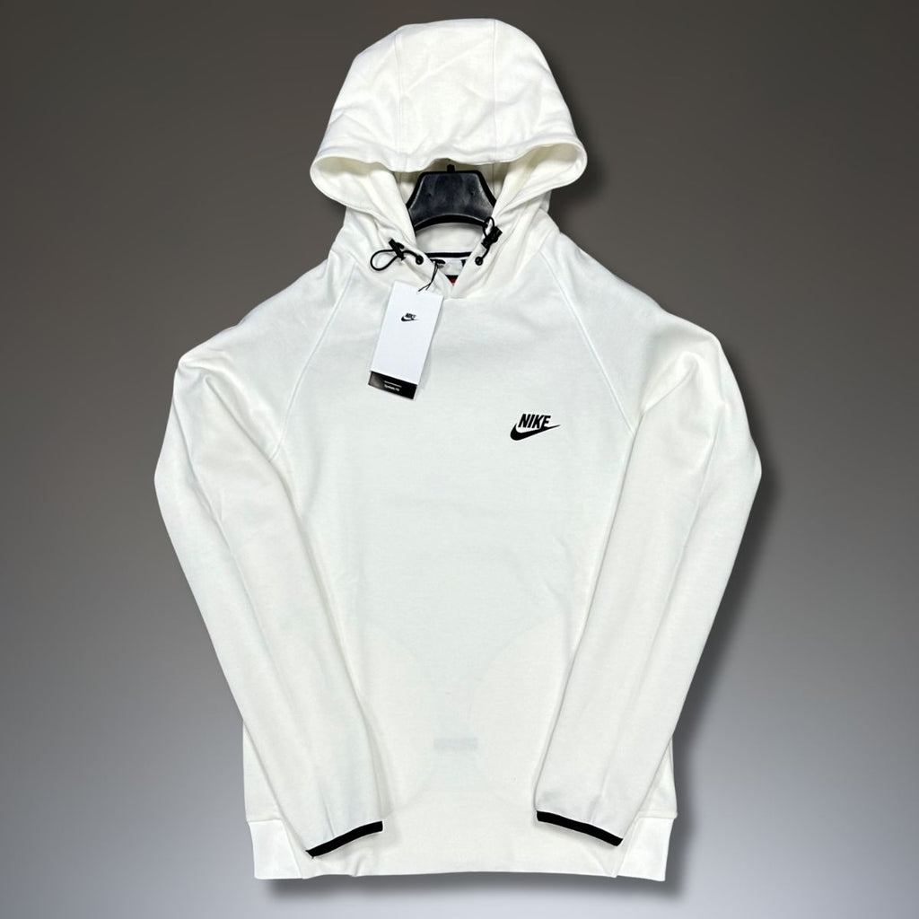 Hanorac Nike Tech Fleece pentru bărbați, alb. Calitate premium
