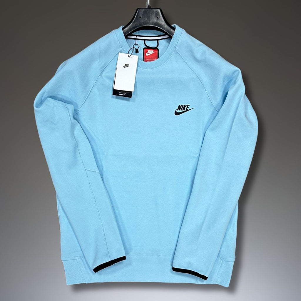 Bluză Nike Tech Fleece pentru bărbați, albastru deschis. Calitate premium