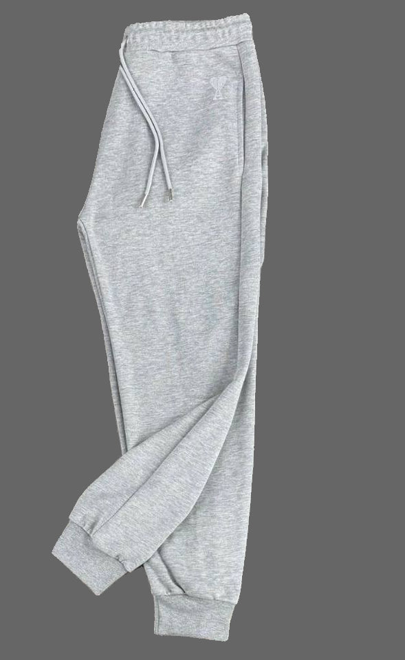 Pantaloni de trening AMI pentru bărbați, gri clasic