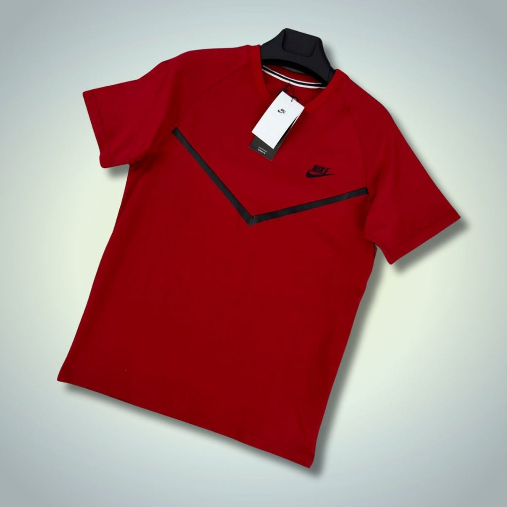 Tricou bărbați Nike Tech Fleece, roșu. Calitate premium