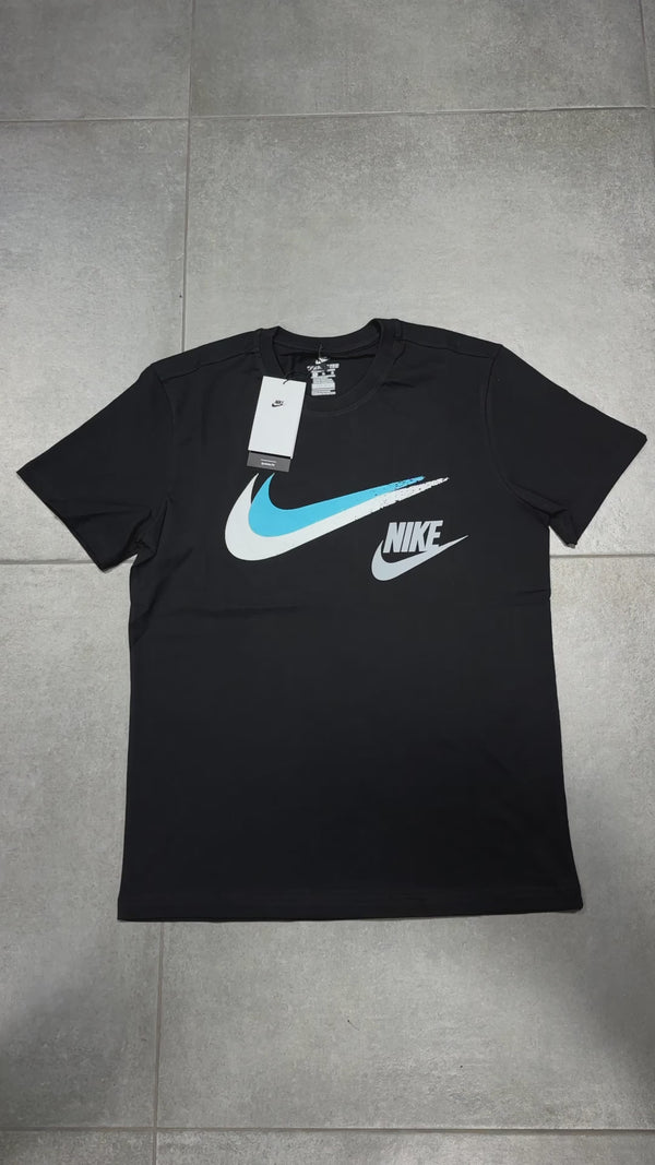Tricou negru pentru bărbați Nike cu logo alb. Calitate premium