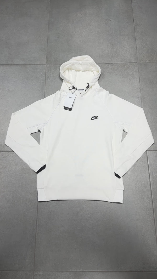 Hanorac Nike Tech Fleece pentru bărbați, alb. Calitate premium