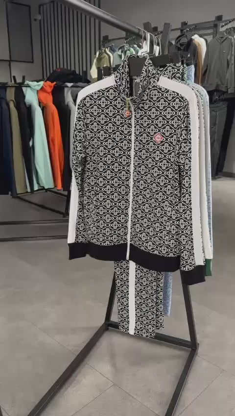Trening Casablanca pentru bărbați, Jacquard Monogram, negru. Calitate premium