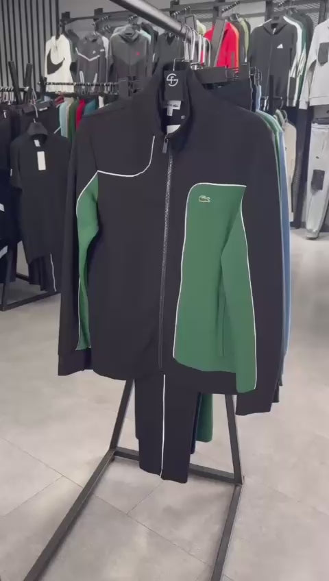 Trening Lacoste pentru bărbați, negru - verde, 2025. Calitate premium