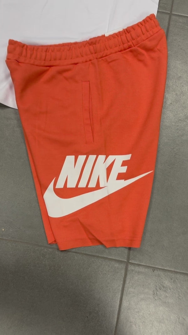 Pantaloni scurți Nike pentru bărbați, Portocaliu, Logo Mare. Factory outlet