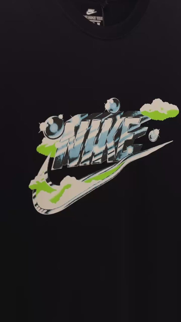 Tricou bărbați Nike, albastru deschis, logo cromat. Calitate premium