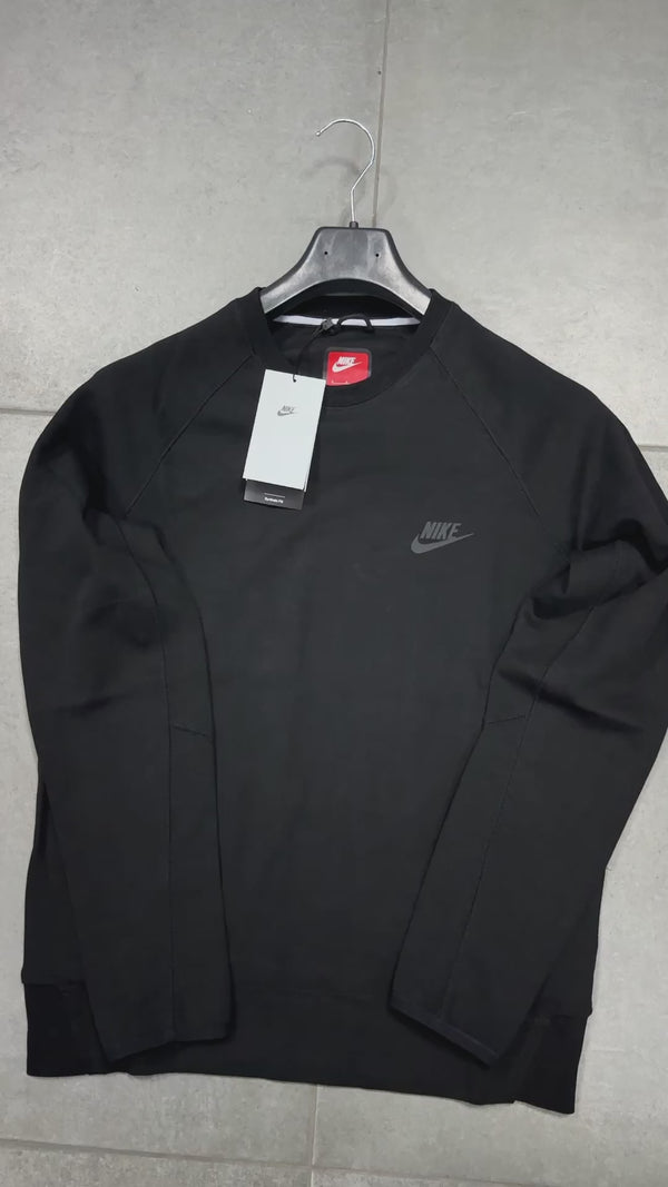 Bluză  Nike Tech Fleece pentru bărbați, negru. Calitate premium